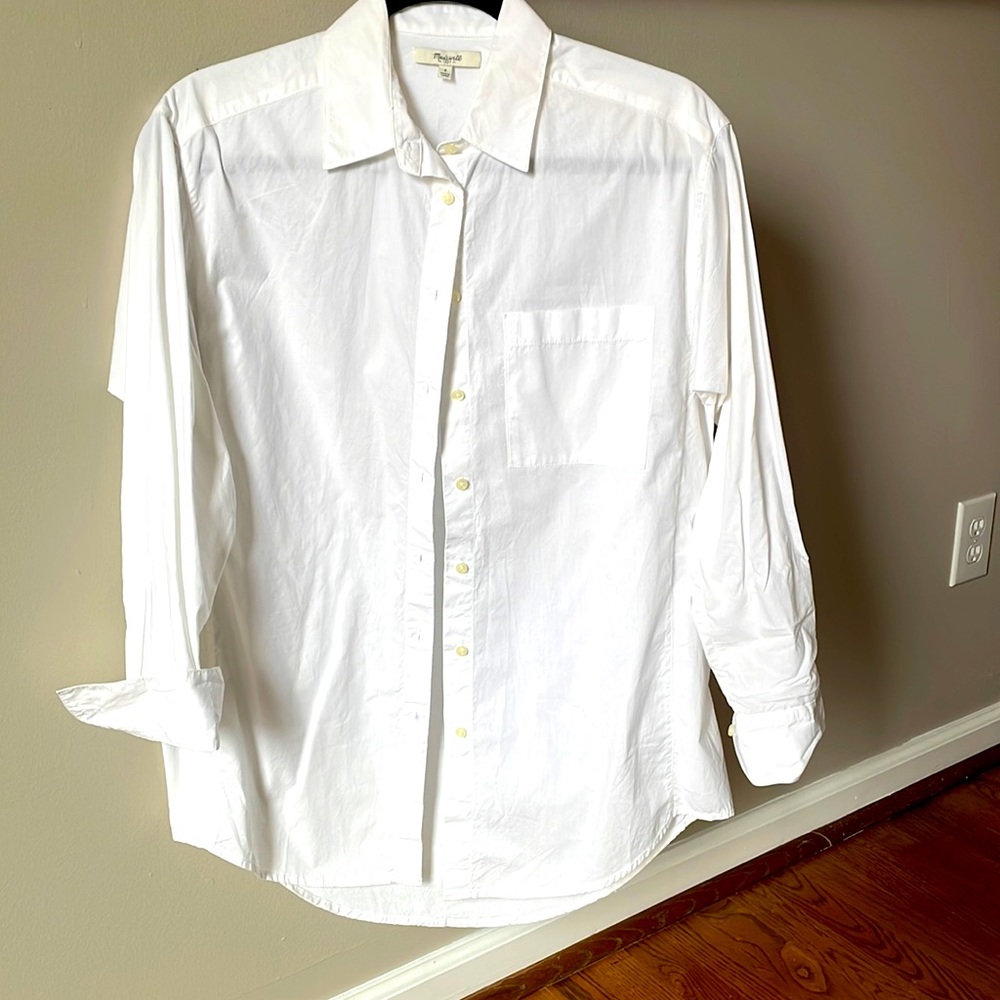 Madewell oversized white button down